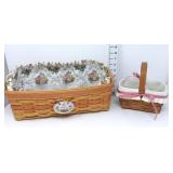 Longaberger 1996 Mothers Day Vanity Basket & Mini