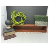 Decorative Wooden Shelf & Home Decor