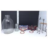 1 Gallon & 1/2 Pint Jars, Vintage Ball Jar