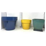 {3} Ceramic Flower Pots