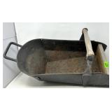 Metal & Wood Coal Scoop Planter