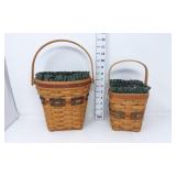 (2) Longaberger Baskets - Shades of Autumn