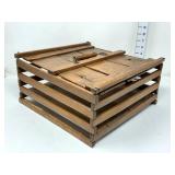 Antique Wooden Egg Crate