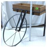 Decorative Grape Pickers Cart w/Wooden Box