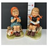 (2) Picnic Time Girl Figures by Erick Stauffer
