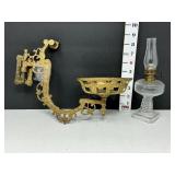 Swinging Arm & Small Oil Lamp