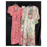 (2) Vintage Spring Dresses sz 9/10 - white dress