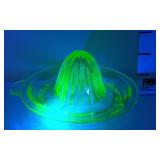 Uranium Glass Juicer - Has Chip