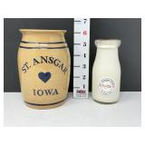 St. Ansgar Heart Crock & Butter Cream Candle Home