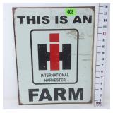 Metal IH Sign - Reproduction