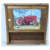 Wooden Cabinet w/McCormick Farmall Insert