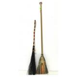 (2) Decorative Brooms