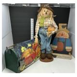 Pumpkin Covered Mailbox & Scarecrows -  Mailbox