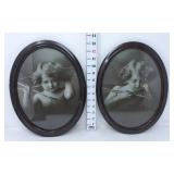 'Cupid Awake' & 'Cupid Asleep' Oval