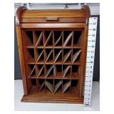 New Peerless Roll Top Advertising Dye Cabinet