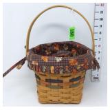 Longaberger 1996 Basket w/Shades of Autumn Liner