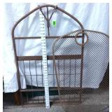 (2) Rustic Metal Garden Art Pieces