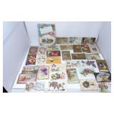 Vtg Floral Postcards23