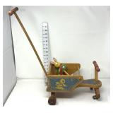 Vintage Cass Toys Wooden Doll Stroller/Ride on