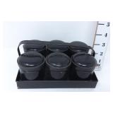 Vintage Tin Spice Caddy w/6 Spice Containers