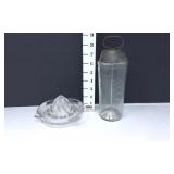 Vtg Glass Juicer/Reamer & Malted Milk Mixer