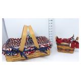 (1) Royce Craft Patriotic Basket &