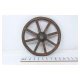 Antique Wooden Wagon or Cart Wheel