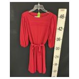 Lady Carol Petites of NY Vintage Red Dress sz 12