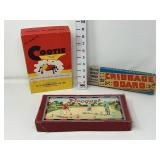 Vintage Games - Cootie, Cribbage & Crocquet