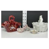 (5) Porcelain Decorative Baskets
