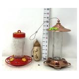 (3) Hummingbid Bird Feeders