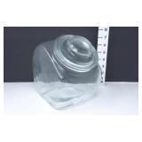 Clear Glass Slant Candy Store Jar
