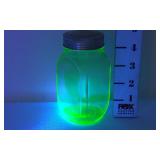 Uranium Glass Jar w/Lid
