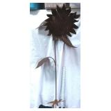 Large Metal Sunflower Garden Stake