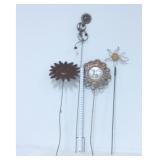 (4) Sun & Moon Garden Stakes