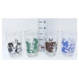 (4) Vintage Kraft Swanky Swig Juice Glasses