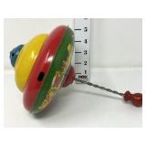 Vintage 3 Little Pigs Tin Litho Spinning Top