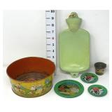 Walt Disney Ohio Art 3 Little Pigs Tin Litho Items