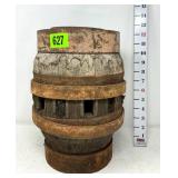 12' Wood & Metal Wheel Hub Planter