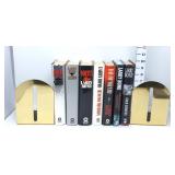(7) Larry Bond Hardcover Books w/Bookends