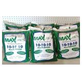 (6) 20 lb. Max Lawn 10-10-10 Fertilizer