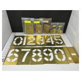 Metal Number & Letter Stencil Sets 1/2ï¿½-6ï¿½