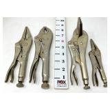 (4) Vise Grip Locking Pliers