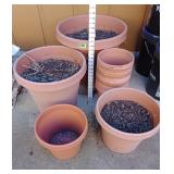 (18) Plastic Planters - Various Sizes