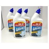(4) The Works Toilet Bowl Cleaner -New
