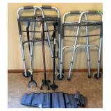 (2) Walkers, (2) Canes, Grip-N-Grab & Back