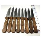 (8) Vintage Wooden Handled Chicago Cutlery Steak