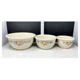 (3) Corelle Coordinates - Nesting Mixing Bowls