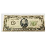 Series of 1934 $20.00 Federal Reserve Note