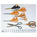 (7) Fiskers Scissors & (1) Pair Vtg Scissors